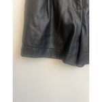 Venus  woman's size 2  Black‎ Faux Leather Shorts Pleated High Waist Dressy Party Photo 4