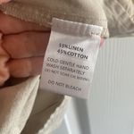 Petal and Pup Womens 14 Tan Linen Tiered mini Dress Oversized Lagom Clean Girl Photo 8