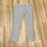 The Limited  Navy Blue and white cropped pants sz 6 Photo 30