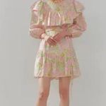 ALÉMAIS Marta Linen Ruffle Mini Dress, Size AUS 4 New w/Tag Pink Photo 7