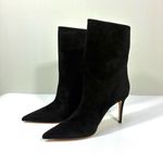 Gianvito Rossi Camoscio Stivale Pointed Toe Bootie Boots Black 39.5 EU NEW Photo 11