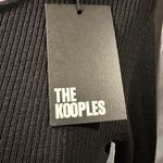 The Kooples NWT Short Wool Black Dress Merino $245 Open Shoulder Size FR 3/ US 8 Photo 9