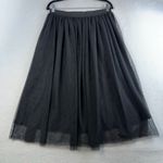 Divided H&M M Medium Midi Skirt Black Tulle Holiday Whimsigoth Fairycore Witchy Photo 1