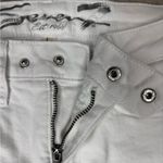 Seven7  White Mid Rise Vintage Boot Denim Jeans with Fringed Hem Photo 3