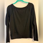 Garage  - Black Wide Neck Long-Sleeve Top w/ Lace Accents Photo 3