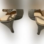 X-Appeal  womens kitten shoes open toe and ankle silver size 7.5 Photo 4