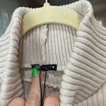 ZARA  sweater vest turtleneck sleeveless top ribbed ecru greige neutral knit Photo 2