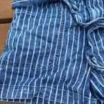 American Eagle Outfitters Vertical Striped Paper Bag Denim Shorts Photo 4