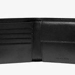 Michael Kors Black Jet Set L-Fold w/ ID Bi-Fold Leather Wallet Gift Box Photo 1