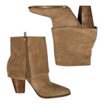 Jessica Simpson Coulton Suede Foldover Bootie Sandstone Size 9 Photo 6