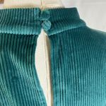 Modcloth Corduroy Ribbed Green Bodycon Midi Dress Mock Neck Women's Size L Photo 8