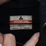 AMERICAN GIANT Womens Black Full Zip Hoodie Cotton Made in USA Size S Photo 3