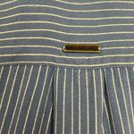 Billabong Blue & White Striped Long Sleeve Button Down Women's Shirt Size Small Photo 8