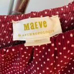 Anthropologie  Maeve Red and White Textured Top Photo 4