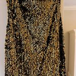 Black And Gold Sequin Dress Size M Photo 1