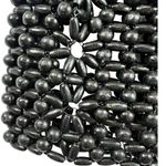 Beaded Floral Design Shoulder Bag‎ Black Photo 5