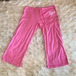 PINK - Victoria's Secret Pink by Victoria’s Secret Cropped Pink Drawstring Pajama Bottoms Size Small Photo 0