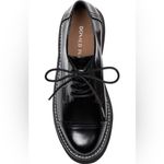 Donald Pliner Leonardo Cap Toe Derby for Women Black Oxford Flats NEW Size 9 Photo 2