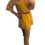 Tularosa ANTHRO ISABELLA REVOLVE MUSTARD EMBROIDERED TUNIC SHIFT MINIDRESS S Photo 9