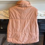 Cozy Reversible Puffer Vest Sleeveless Jacket Womens Medium Beige Tan Trendy New Photo 7