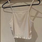 Brandy Melville John Galt/  White Spaghetti Strap Crop Top Photo 3