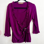 Notations Vintage Y2K Babydoll Top Y2K 2000s Glam Coquette Soft Girl Purple Medium Photo 0