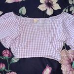 Sim & Sam Gingham Crop Top Photo 0