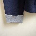 Adrienne Vittadini  Women’s Navy Knit Blazer Cardigan Jacket Casual Work Size L Photo 3