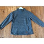 L.L. Bean charcoal grey quilted funnel neck pullover sweater M Gray Size M Photo 10