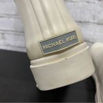 Michael Kors MICHAEL Beige Sand Textured Rubber Lugged Soles Rain Boots Size 8 Photo 12