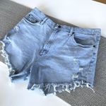 Wrangler Vintage  Light Wash Distressed Denim Cutoff Shorts Waist 38” Photo 1