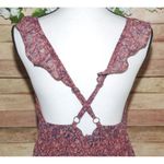 Dear John Elia Sleeveless Maxi Dress Size M Adjustable Straps V-Neck Lined Ruffle Photo 7