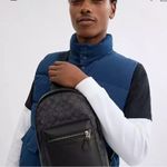 Coach Graham Pack Signature monogram in gunmetal gray black crossbody unisex Photo 3