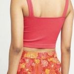 Free People NWT Solid Rib Brami Crop Top In Cherry XS Small XS/S Photo 1