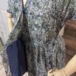 Zadig & Voltaire Wrap Dress Green Betty Mousseline Floral Puff Sz Small / Medium Photo 9