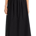 Faithfull the Brand  Kiera Smocked Waist Midi Skirt black size XS Photo 0