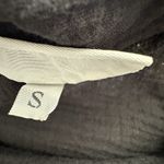 Bryn Walker  Cotton Gauze 3/4 Sleeve Etta Shirt In Black Size S Photo 4