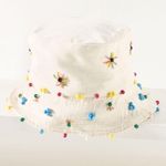 Anthropologie By  Beaded Cotton Bucket Hat Photo 1
