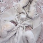 White Faux Fur Trim Winter Jacket ā Size Small Photo 3