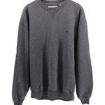 FILA  Gray Fleece Crewneck Pullover Comfy Athletic Tennis Soccer Size L Photo 1