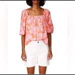 Sanctuary NWT ‎  Pink Floral Top Square Neck Bohemian Puff Sleeves Size 3X Photo 2