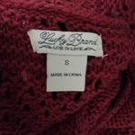 Lucky Brand Huntington Rust Red open weave cardigan size small Photo 5
