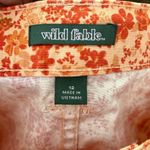 Wild Fable π¦ NWT Orange Floral A-Line Mini Skirt Size 12 Spring Casual Photo 6