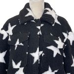 Avec Les Filles With The Girls by  Sherpa Trucker Jacket Women’s Size S Stars Photo 1