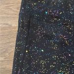 Curves N Combatboots “Empowered” Rainbow Splatter Cropped Leggings – Size XL Black Photo 2