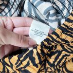 Anthropologie Kachel x • Tiger-Striped Jumpsuit wide leg palazzo smocked Photo 7