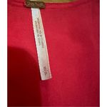 Free People Sunset Dreams printed flare sleeve blouse sz Small red Photo 7