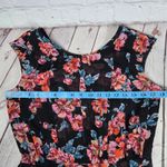 Halogen Pleated Black Floral Dress 8 Photo 6