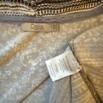 Dalia Collection Dalia Blue and White Open Front Cardigan Photo 4