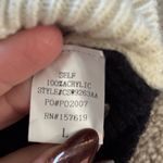 Cloud Ten Two-Tone Wrap Cable Knit Sweater Photo 7